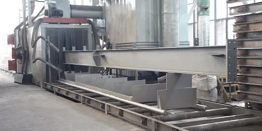 Steel component coating line used in folding container house production