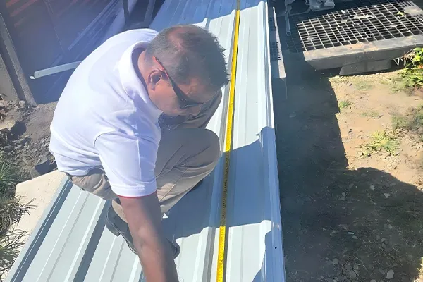 Inspect and accept the container house